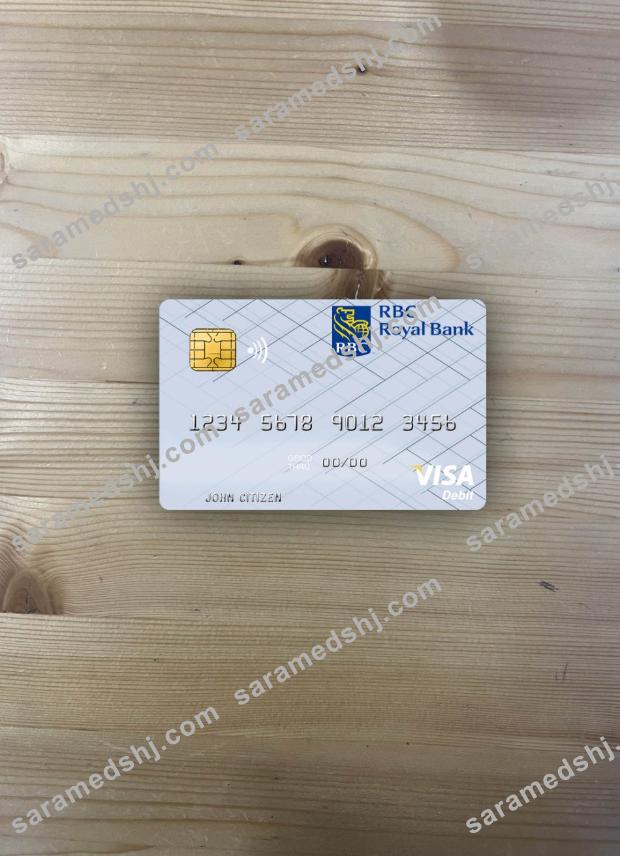 Tunisia RBC Royal Bank visa debit card photolook front